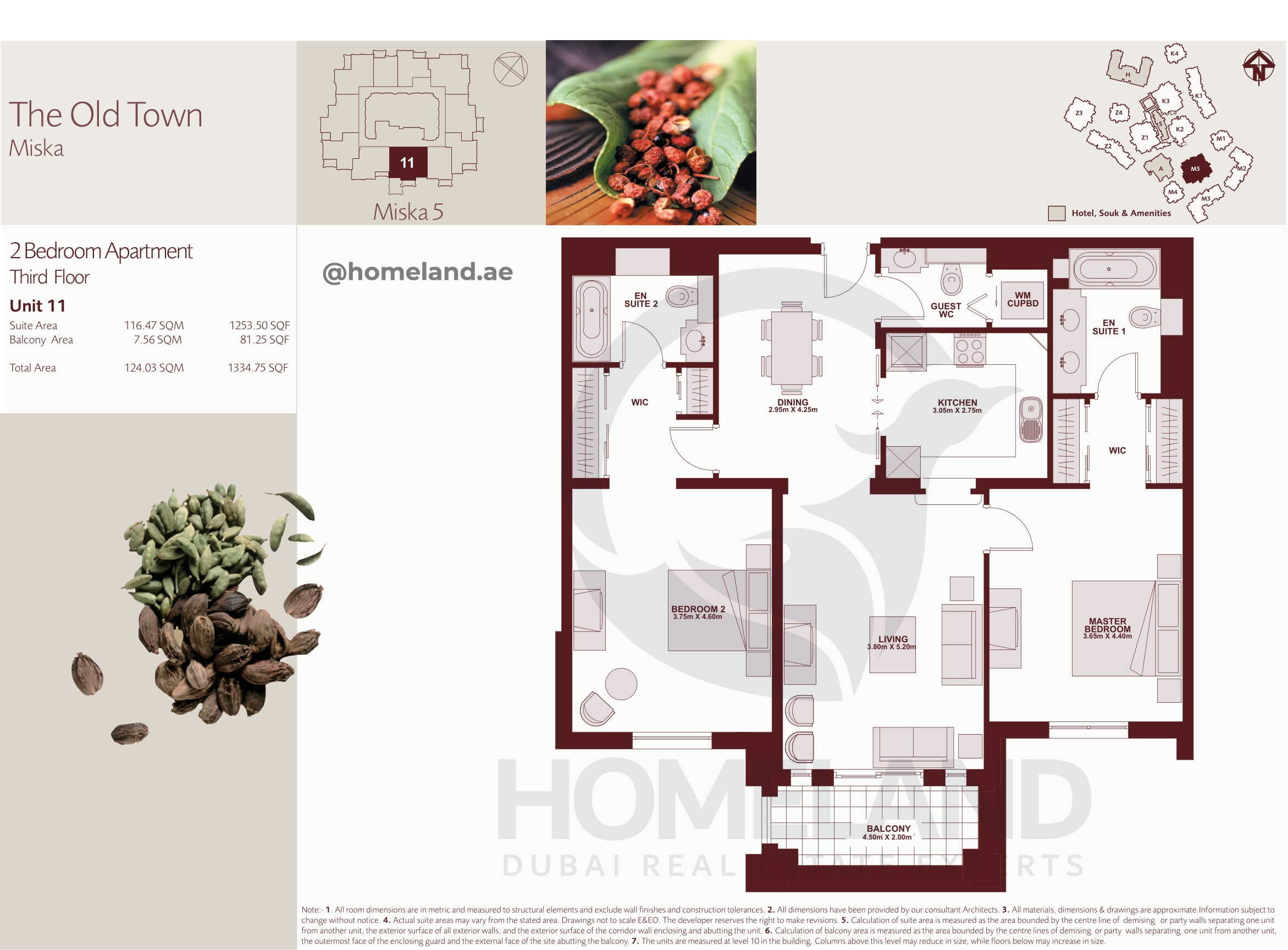 The Old Town Miska 5, Third Floor, 2 BR, Unit 11, 1334 SQFT