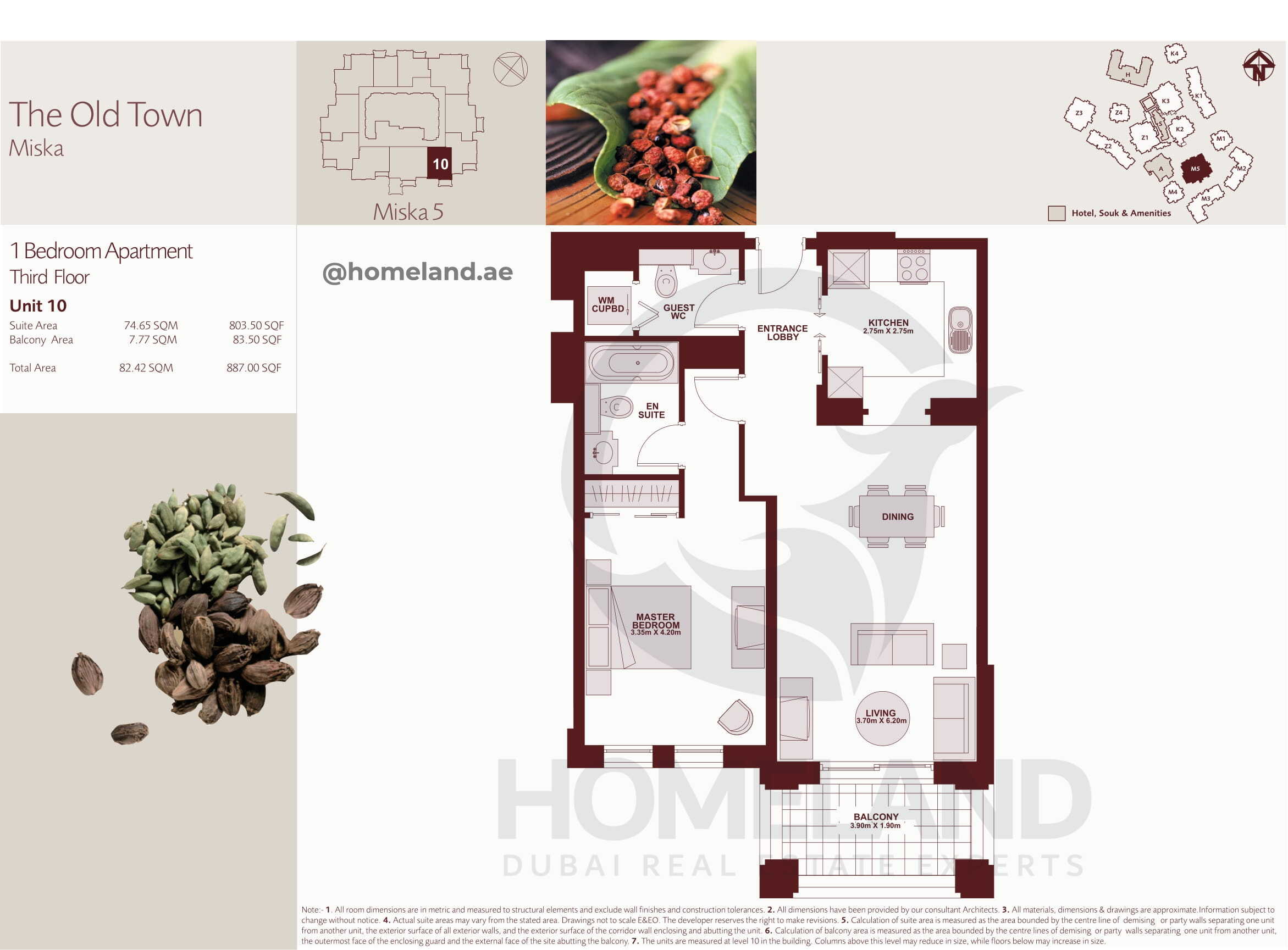 The Old Town Miska 5, Third Floor, 1 BR, Unit 10, 887 SQFT