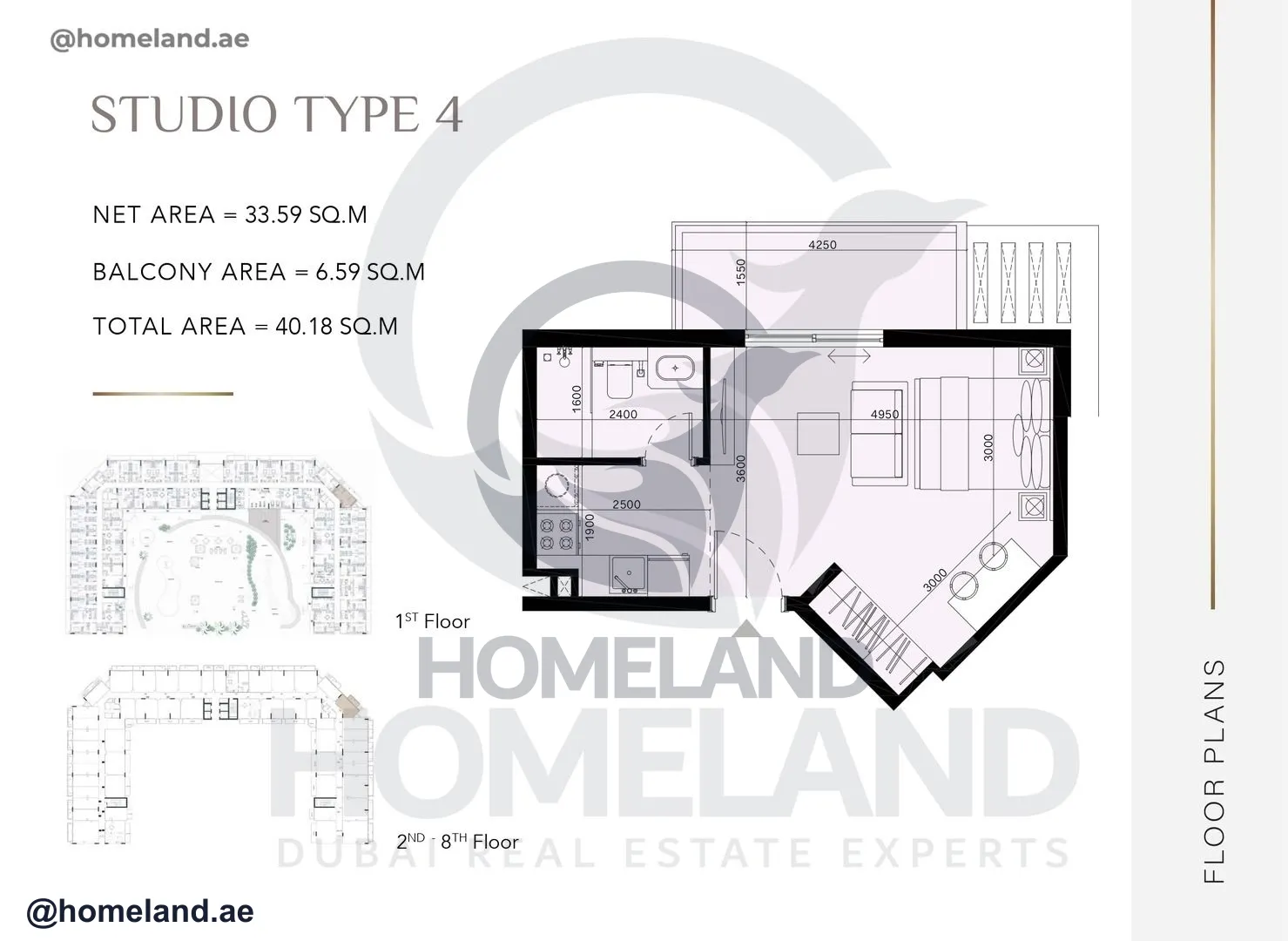 Laya Heights, Studio, Type 4, 430 SQFT