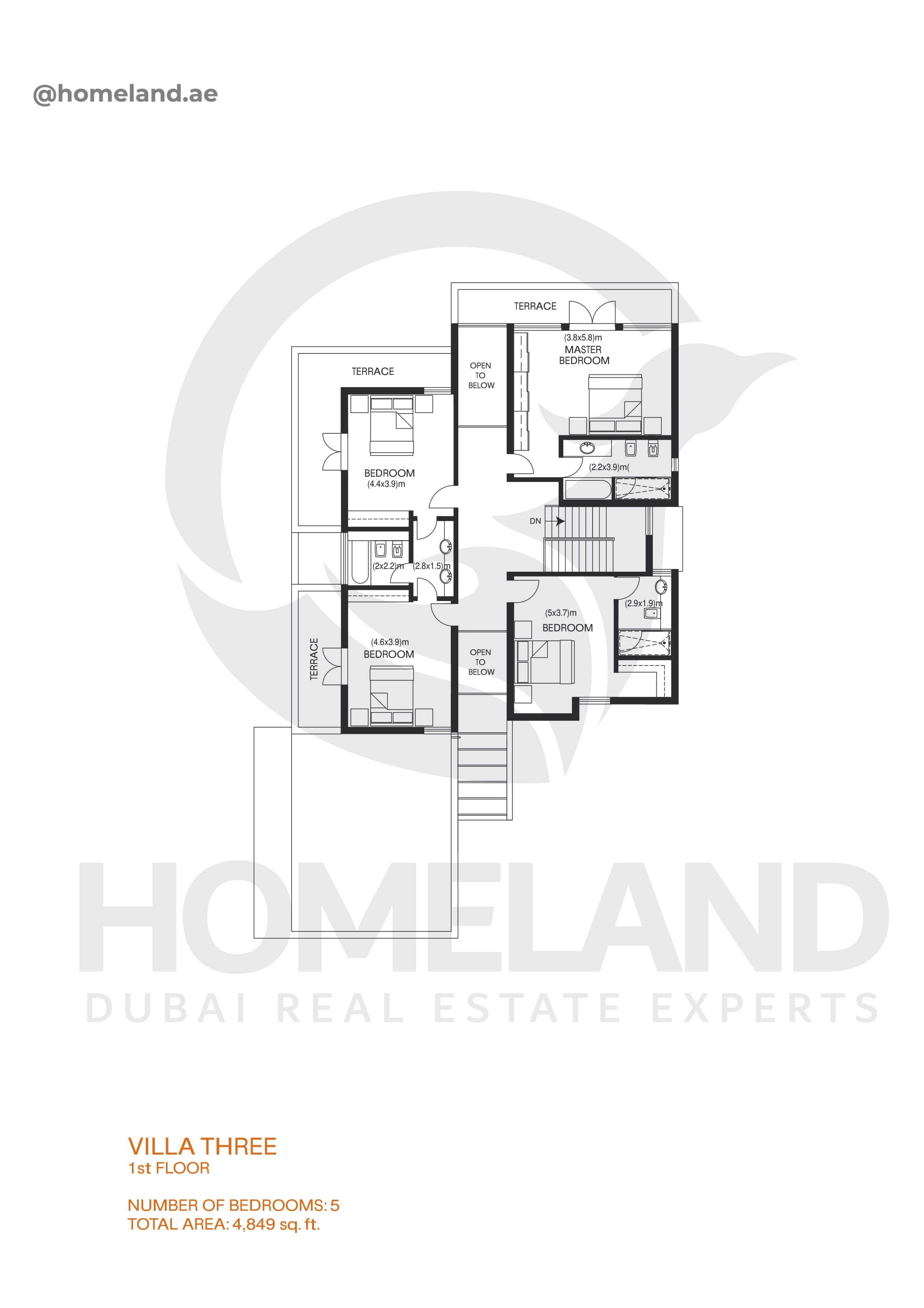 Savannah, Villa Three, 5 BR, 4849 SQFT, First Floor