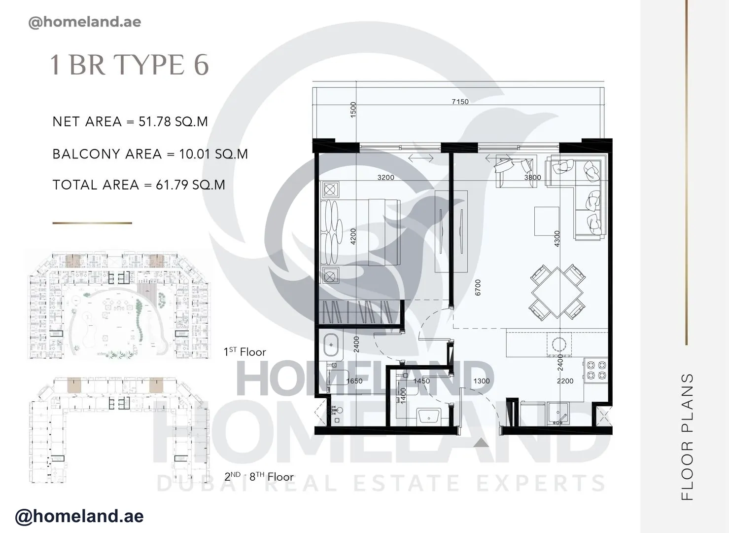Laya Heights, 1 BR, Type 6, 664 SQFT