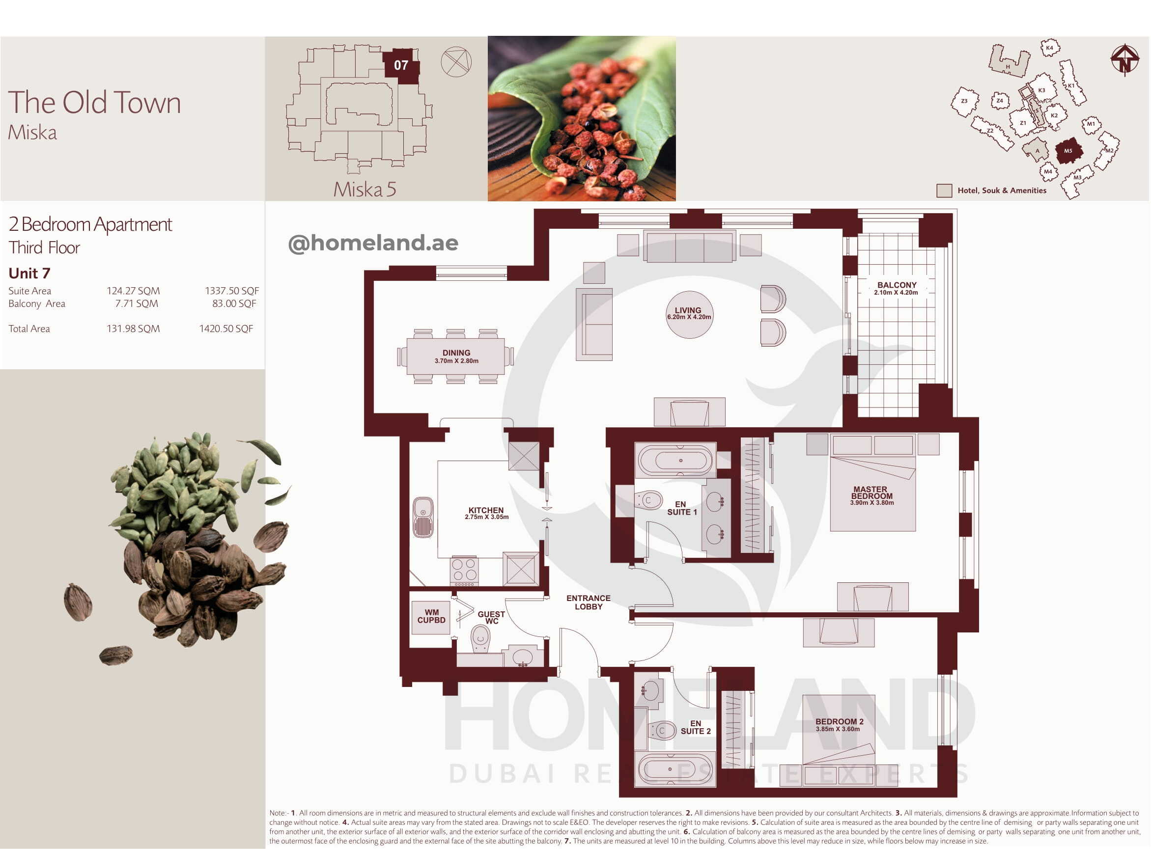 The Old Town Miska 5, Third Floor, 2 BR, Unit 7, 1420 SQFT