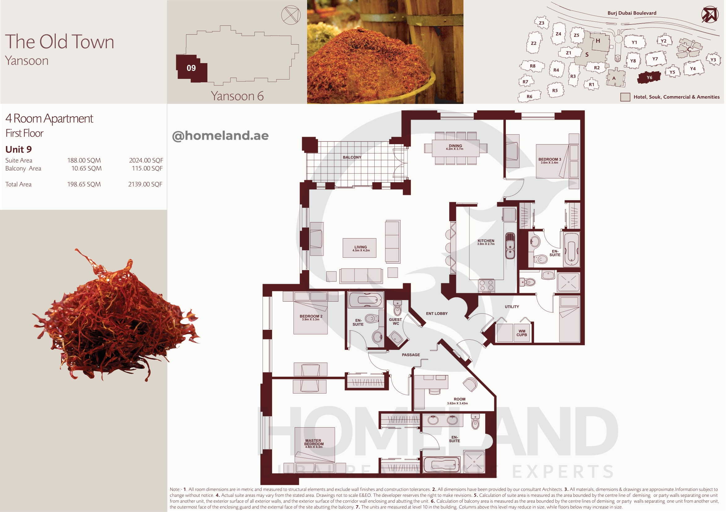 The Old Town Yansoon 6, First Floor, 4 BR, Unit 9, 2139 SQFT