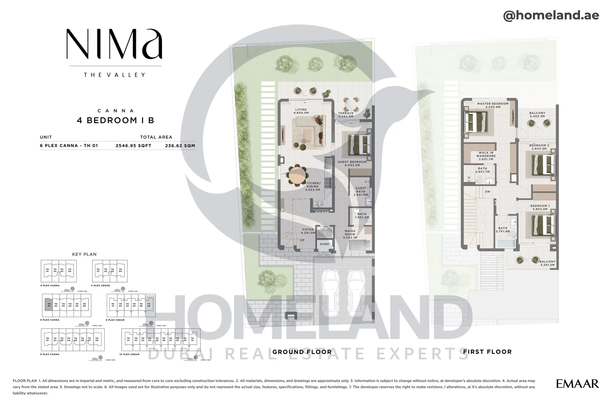 Nima, Canna, 4 BR, Type B, Unit 6 Plex Canna TH 01, 2546 SQFT