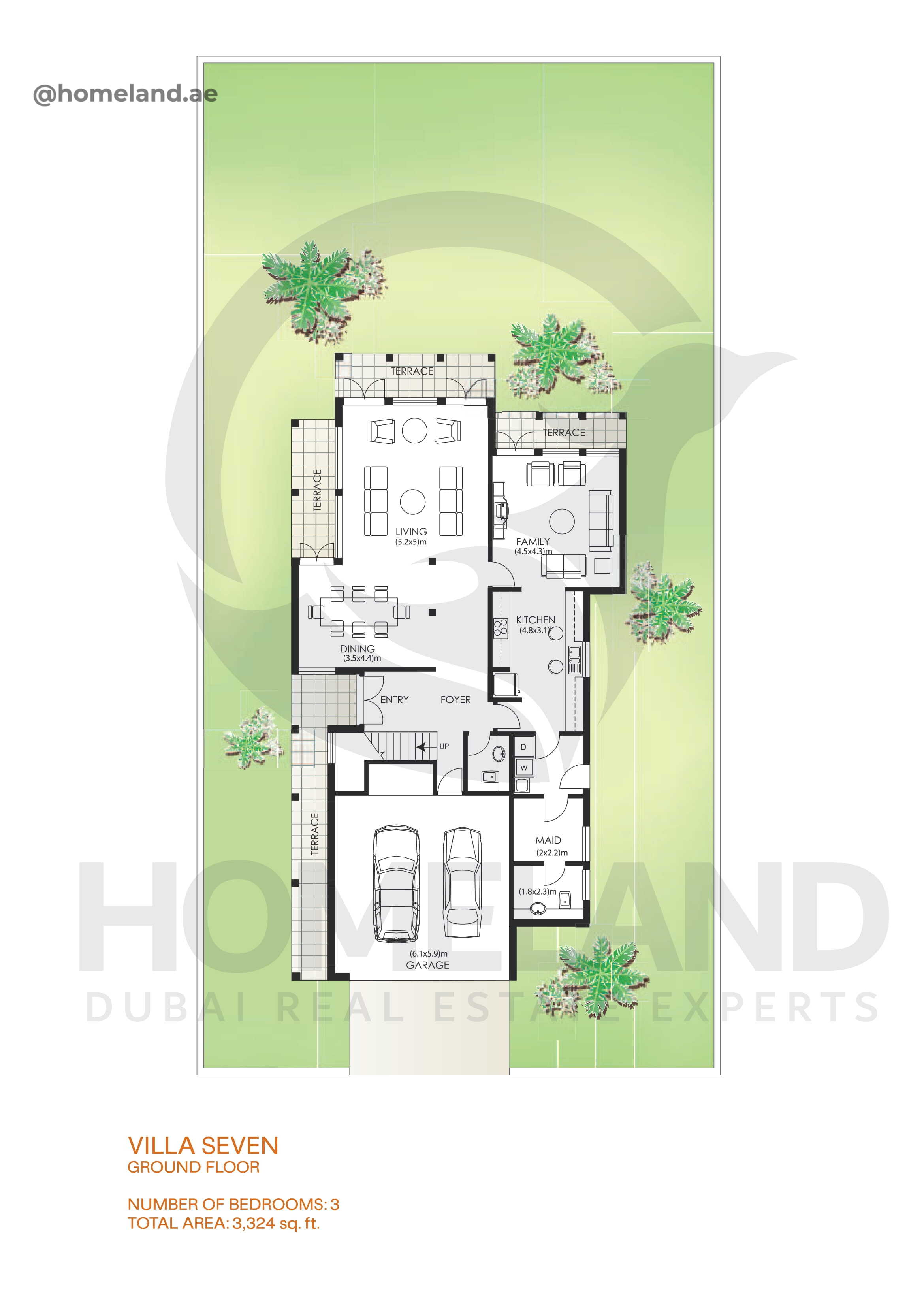 Savannah, Villa Seven, 3 BR, 3324 SQFT, Ground Floor