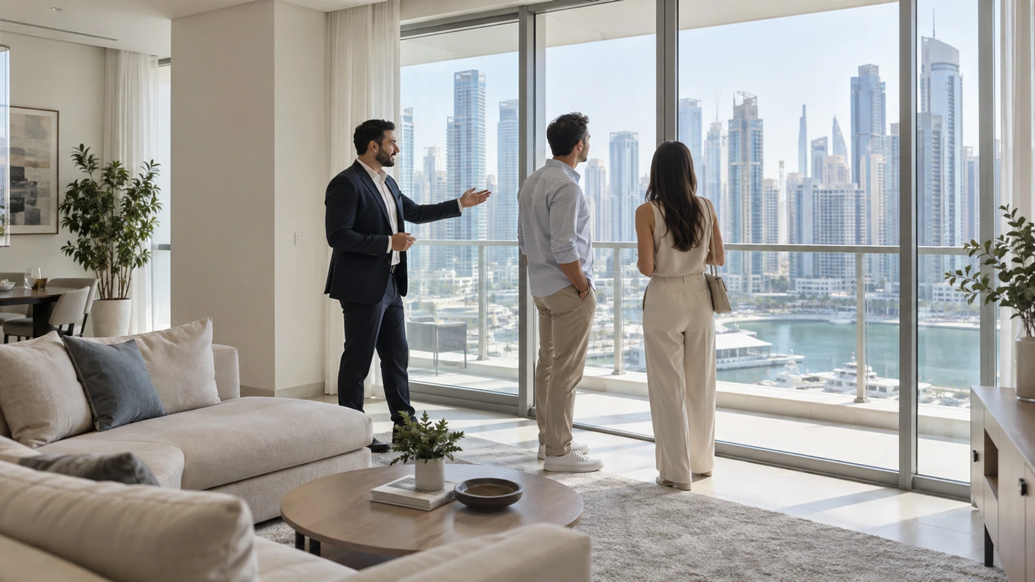 Viewing a property for rent in Dubai
